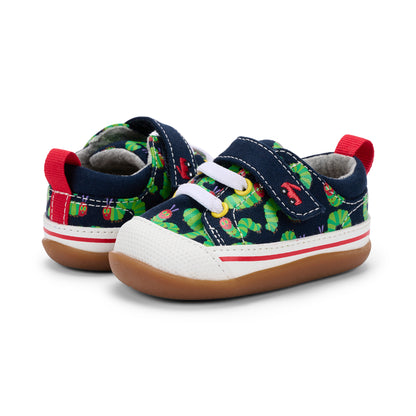 See Kai Run - Stevie II Sneaker for Little Kids, Navy/Hungry Caterpillar, Infant 5