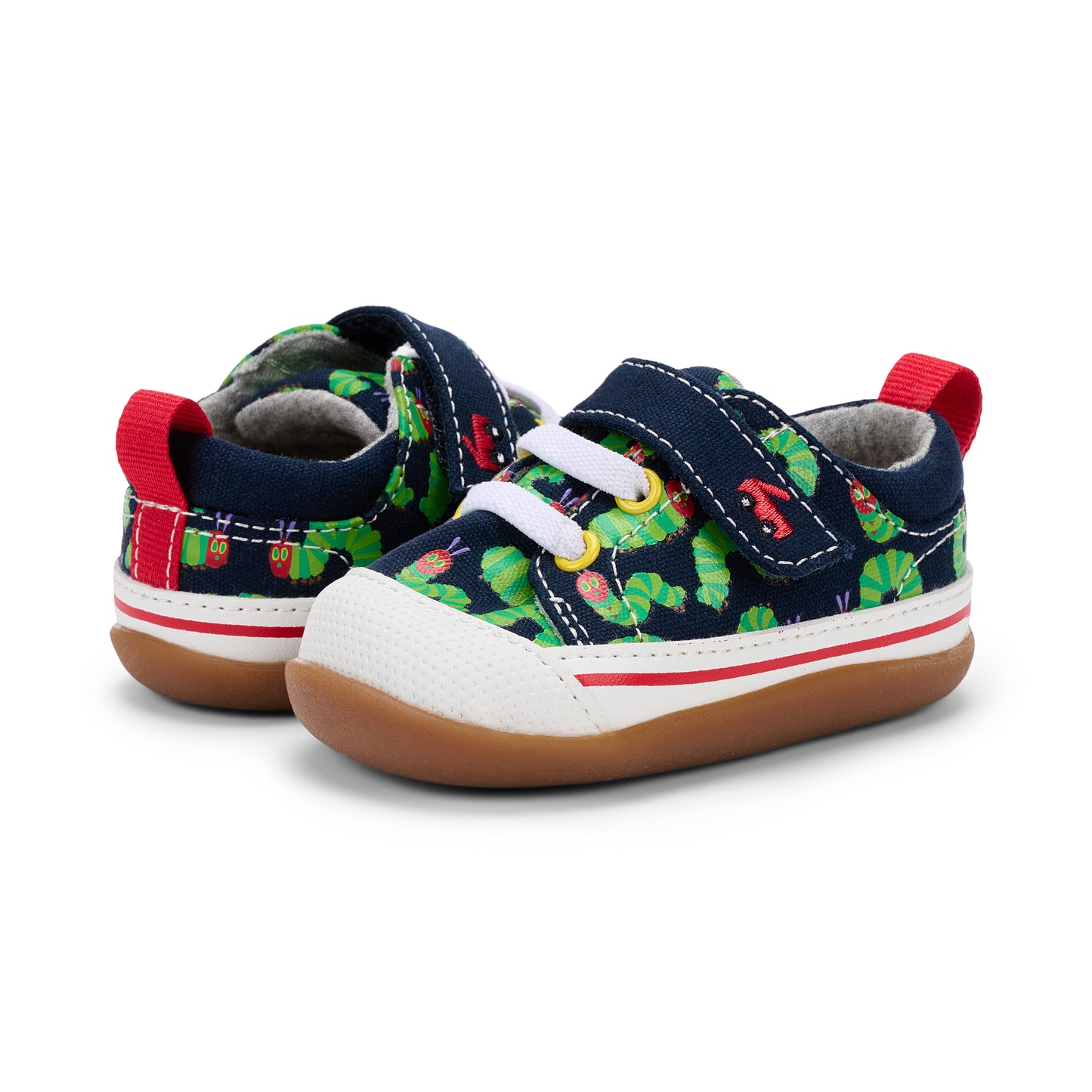 See Kai Run - Stevie II Sneaker for Little Kids, Navy/Hungry Caterpillar, Infant 6