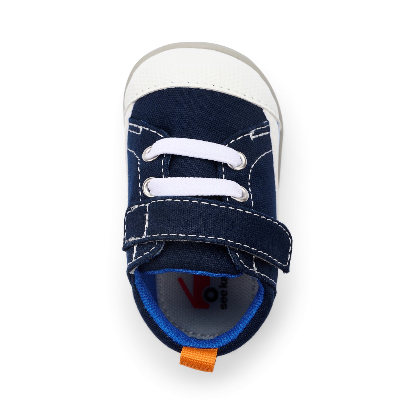 See Kai Run - Stevie II First Walker Shoe for Infants, Navy Canvas, 4
