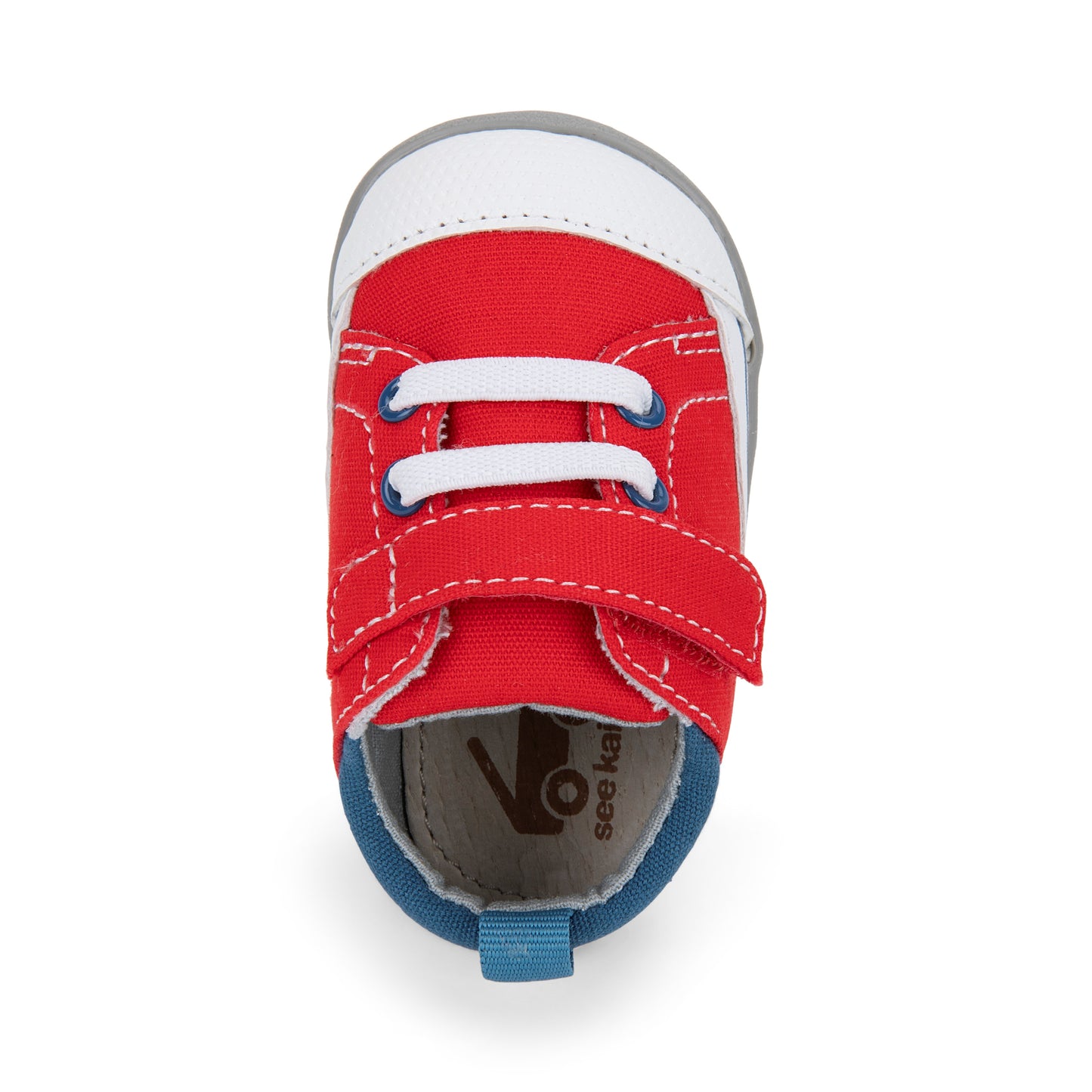 See Kai Run, Stevie II First Walker Sneakers for Infants, Red/Blue, 3 Infant