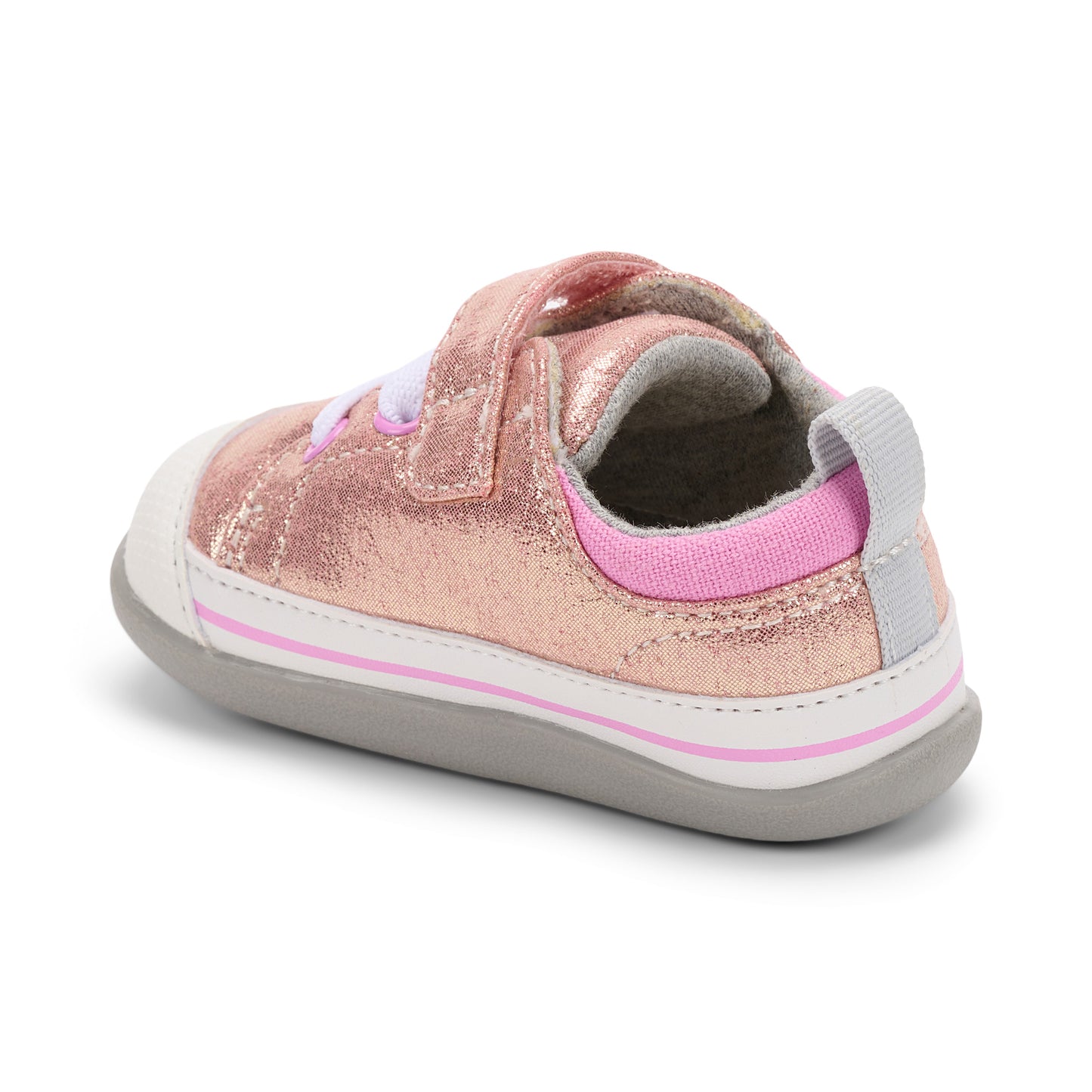 See Kai Run - Stevie II Sneaker for Infants, Rose Shimmer, 3