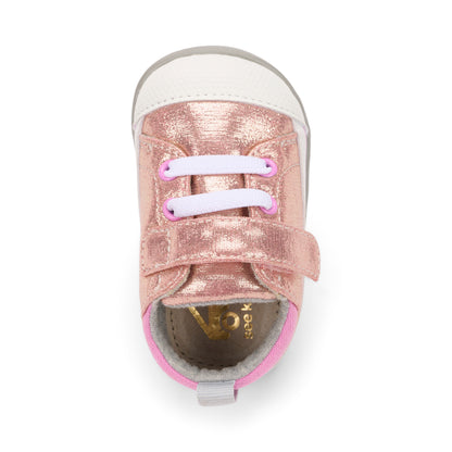 See Kai Run - Stevie II Sneaker for Infants, Rose Shimmer, 6