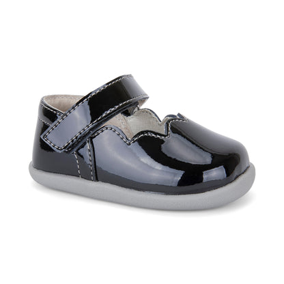 See Kai Run - Susie Mary Jane Shoe for Infants, Black Patent, Infant 3