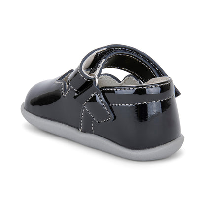 See Kai Run - Susie Mary Jane Shoe for Infants, Black Patent, Infant 3