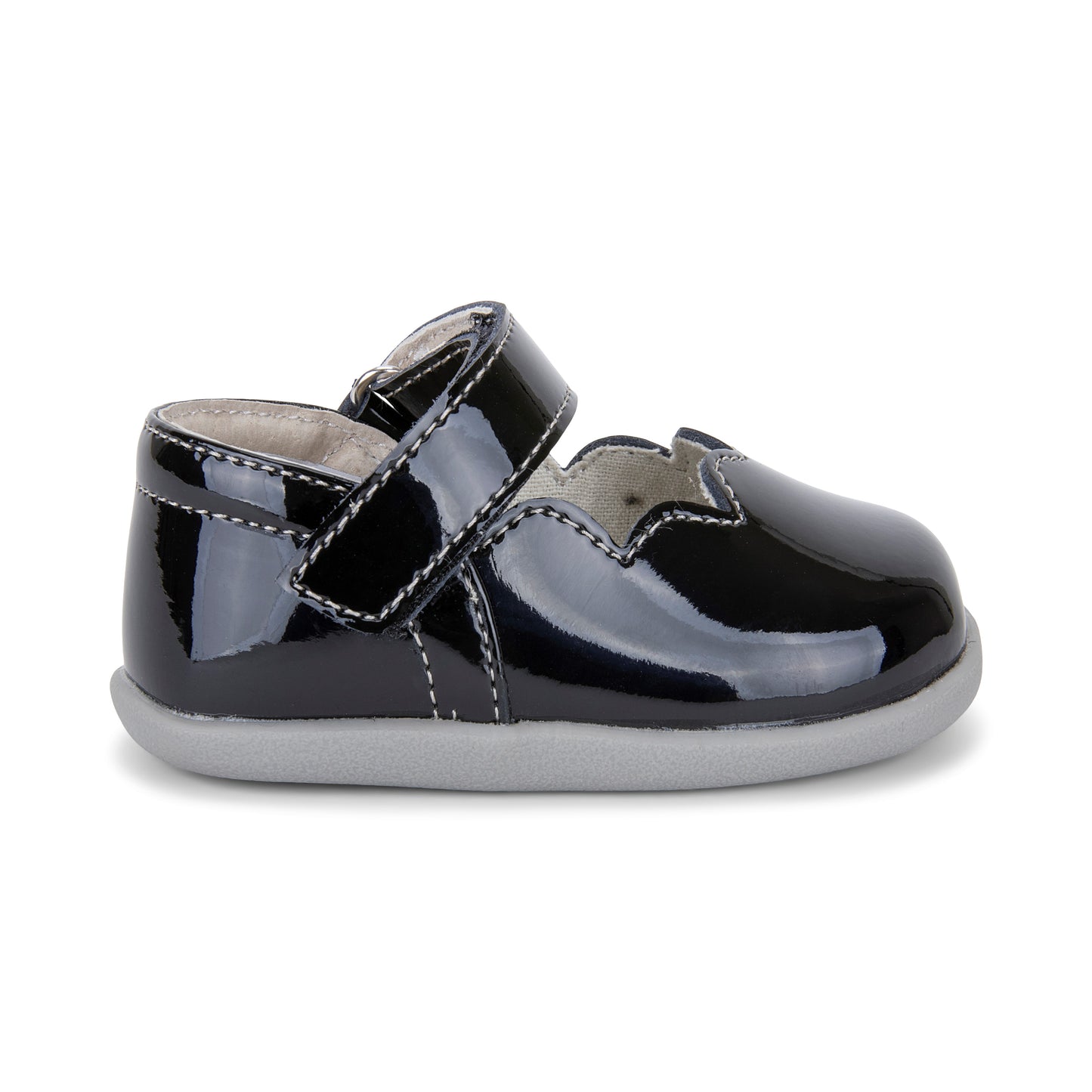 See Kai Run - Susie Mary Jane Shoe for Infants, Black Patent, Infant 3