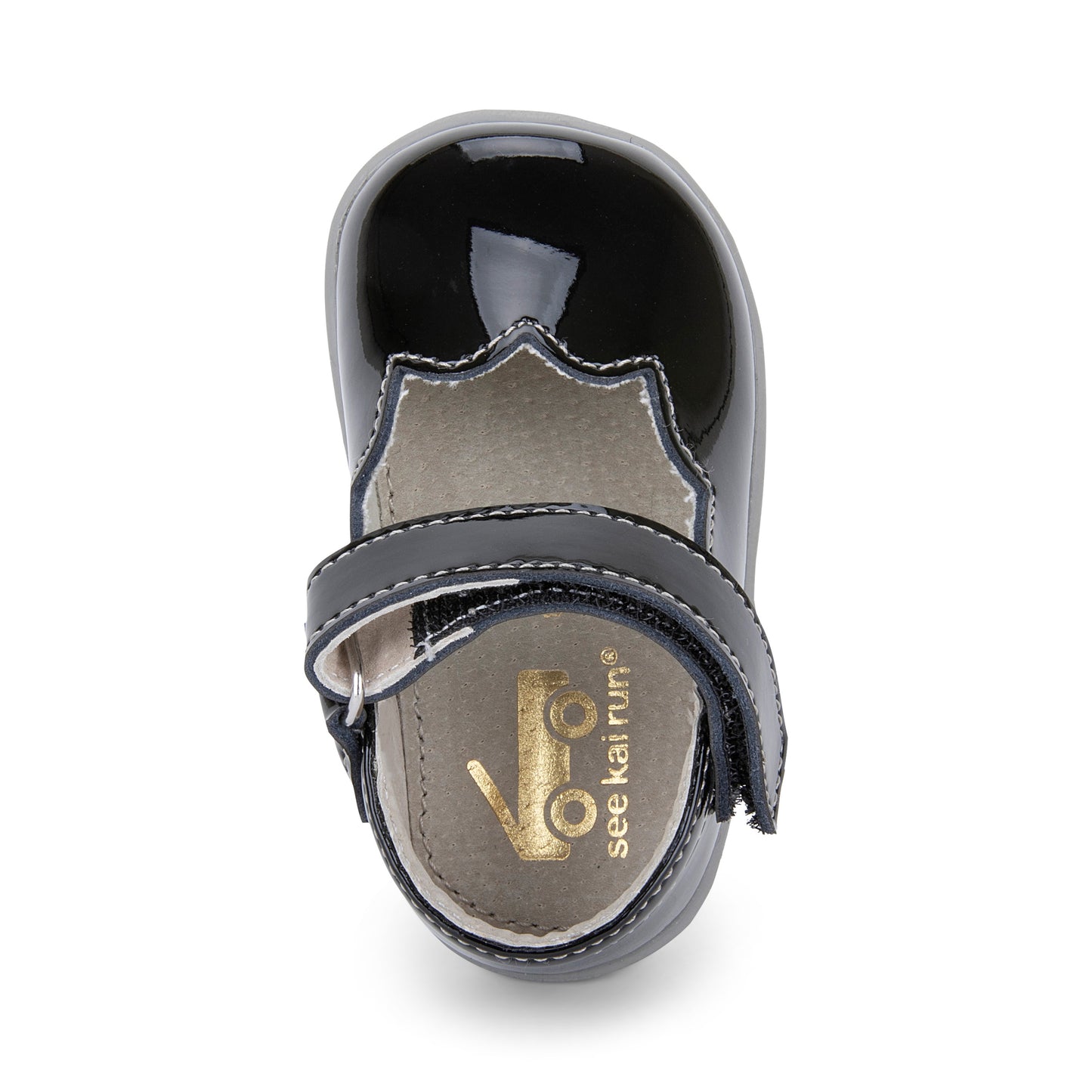 See Kai Run - Susie Mary Jane Shoe for Infants, Black Patent, Infant 3