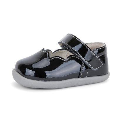 See Kai Run - Susie Mary Jane Shoe for Infants, Black Patent, Infant 3