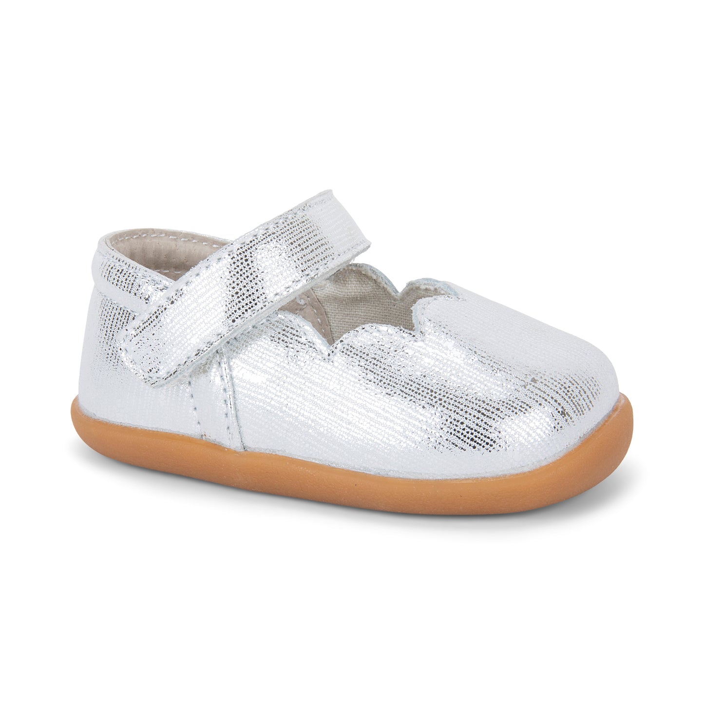 See Kai Run - Susie Mary Jane Shoe for Infants, Silver, Infant 3