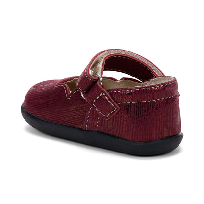 See Kai Run - Susie Mary Jane Shoe forInfants, Burgundy Metallic, Infant 5