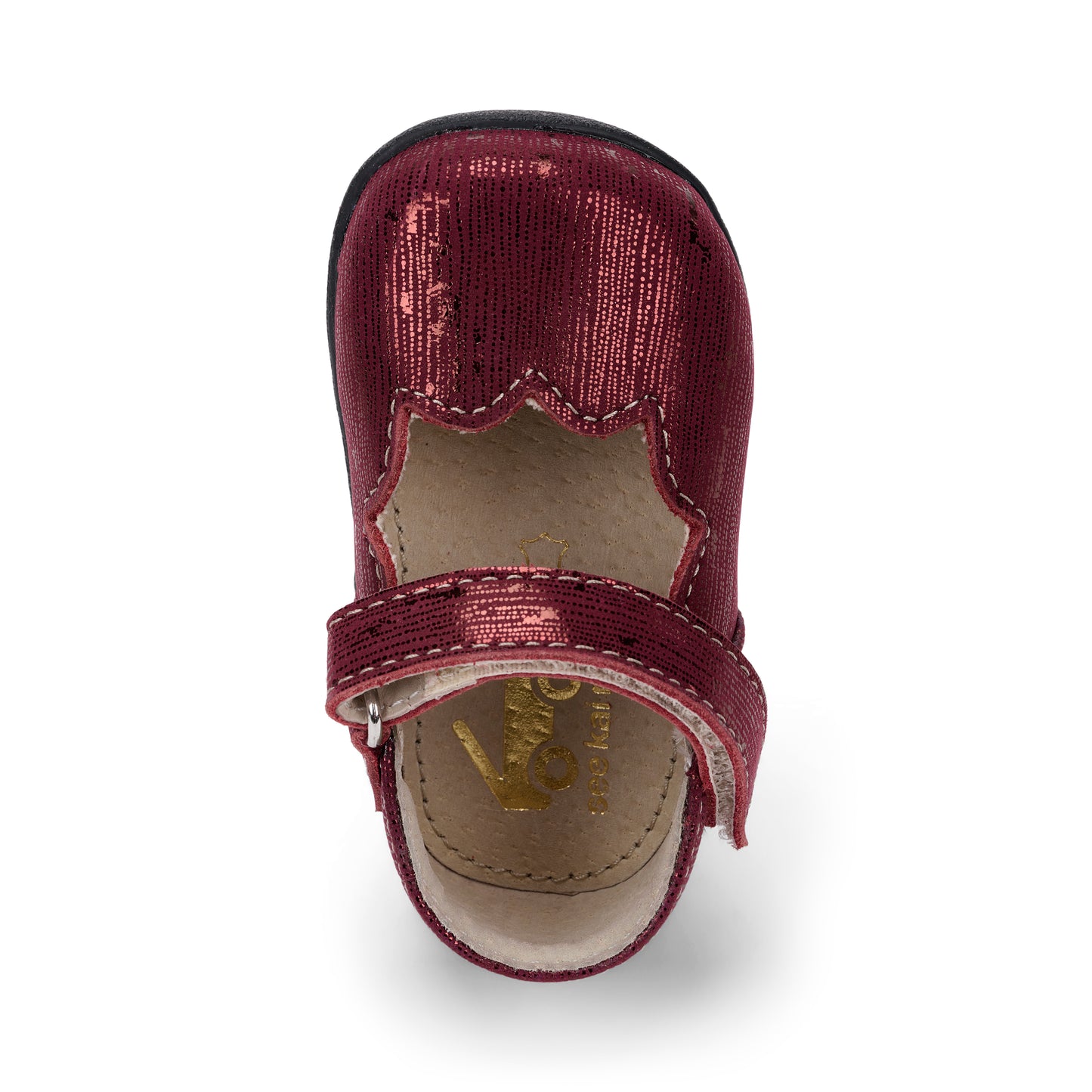 See Kai Run - Susie Mary Jane Shoe forInfants, Burgundy Metallic, Infant 5
