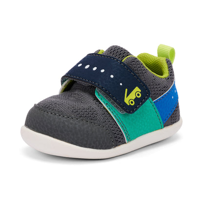 See Kai Run - Ryder II First Walker Shoe for Infants, Gray/Multi, 3