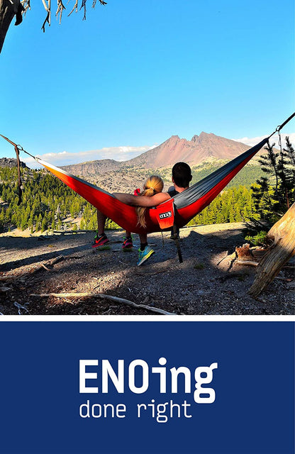 ENO, Eagles Nest Outfitters SingleNest Lightweight Camping Hammock, Red/Charcoal