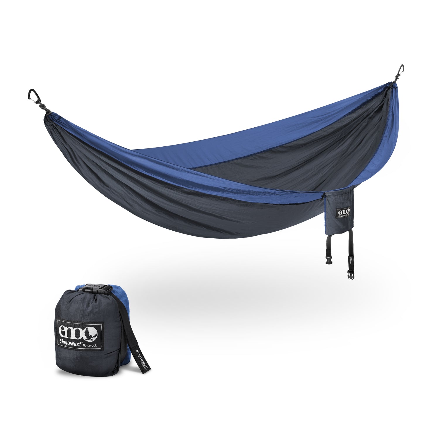 ENO, Eagles Nest Outfitters DoubleNest Lightweight Camping Hammock, 1 to 2 Person, Seaglass/Merlot/Denim