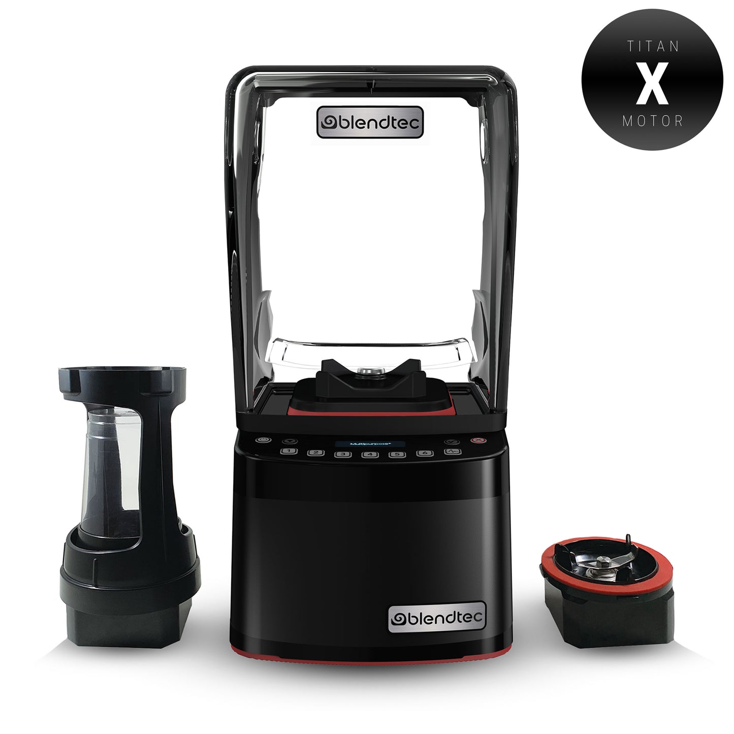 Blendtec Stealth Nitro X, Brushless, Commercial Blender, Sound Enclosure, Jarless Blending - Black
