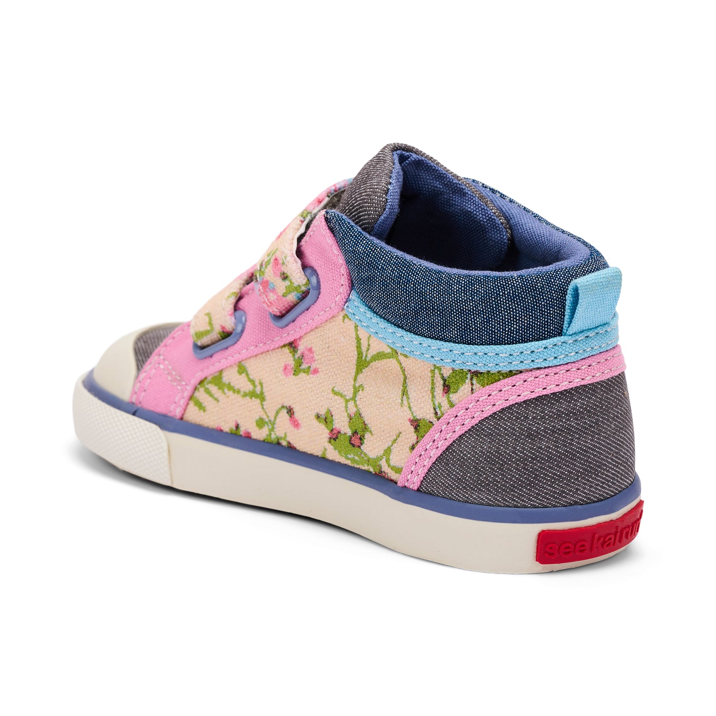 See Kai Run - Kya Sneaker for Toddlers, Beige Floral Mix, 9