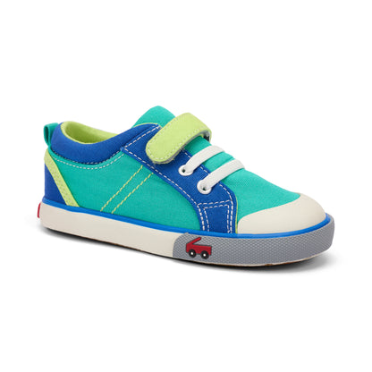 See Kai Run - Tanner Sneaker for Little Kids, Turquoise/Multi, 11