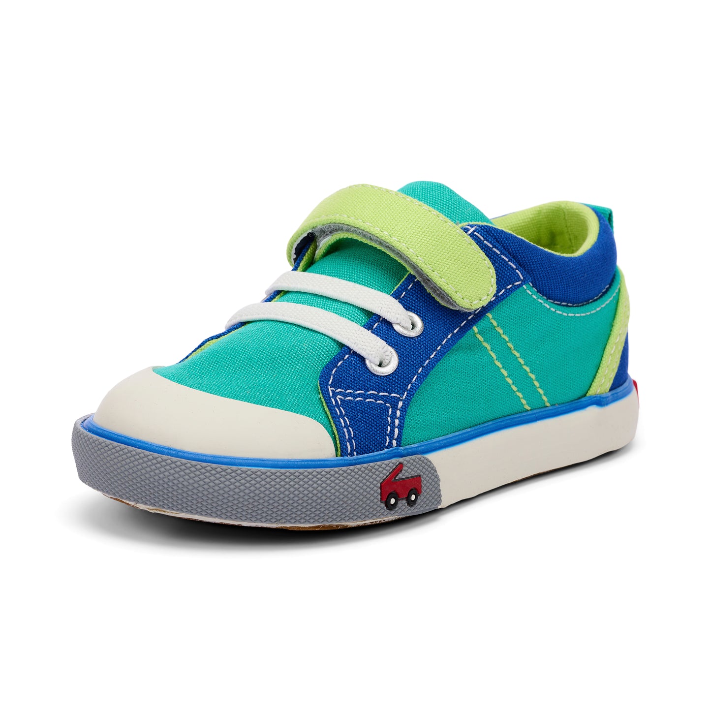 See Kai Run - Tanner Sneaker for Toddlers, Turquoise/Multi, 9