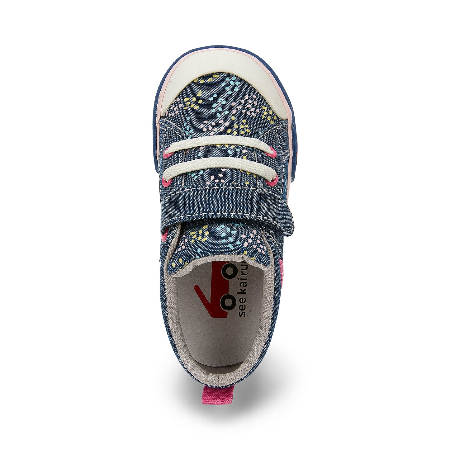 See Kai Run, Kristin Sneakers for Kids, Chambray/Sprinkles, 11.5