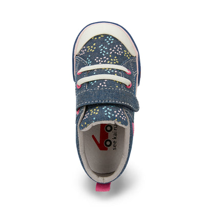 See Kai Run, Kristin Sneakers for Kids, Chambray/Sprinkles, 11.5