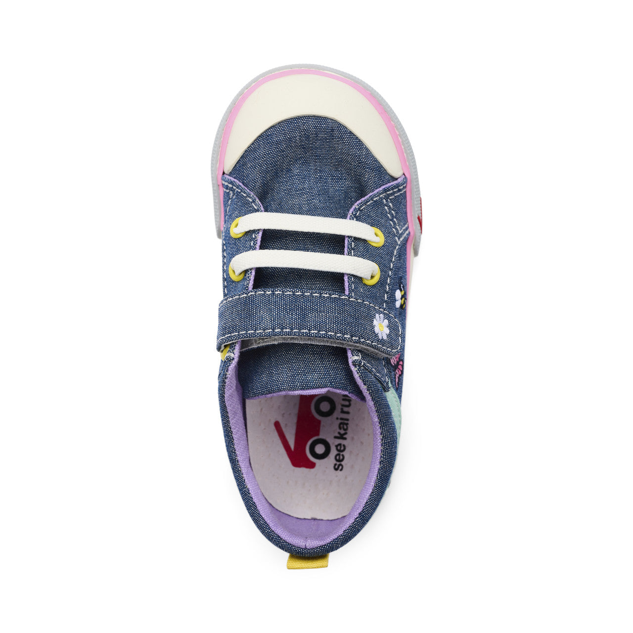 See Kai Run - Kristin Sneaker for Little Kids, Chambray Garden, 11.5