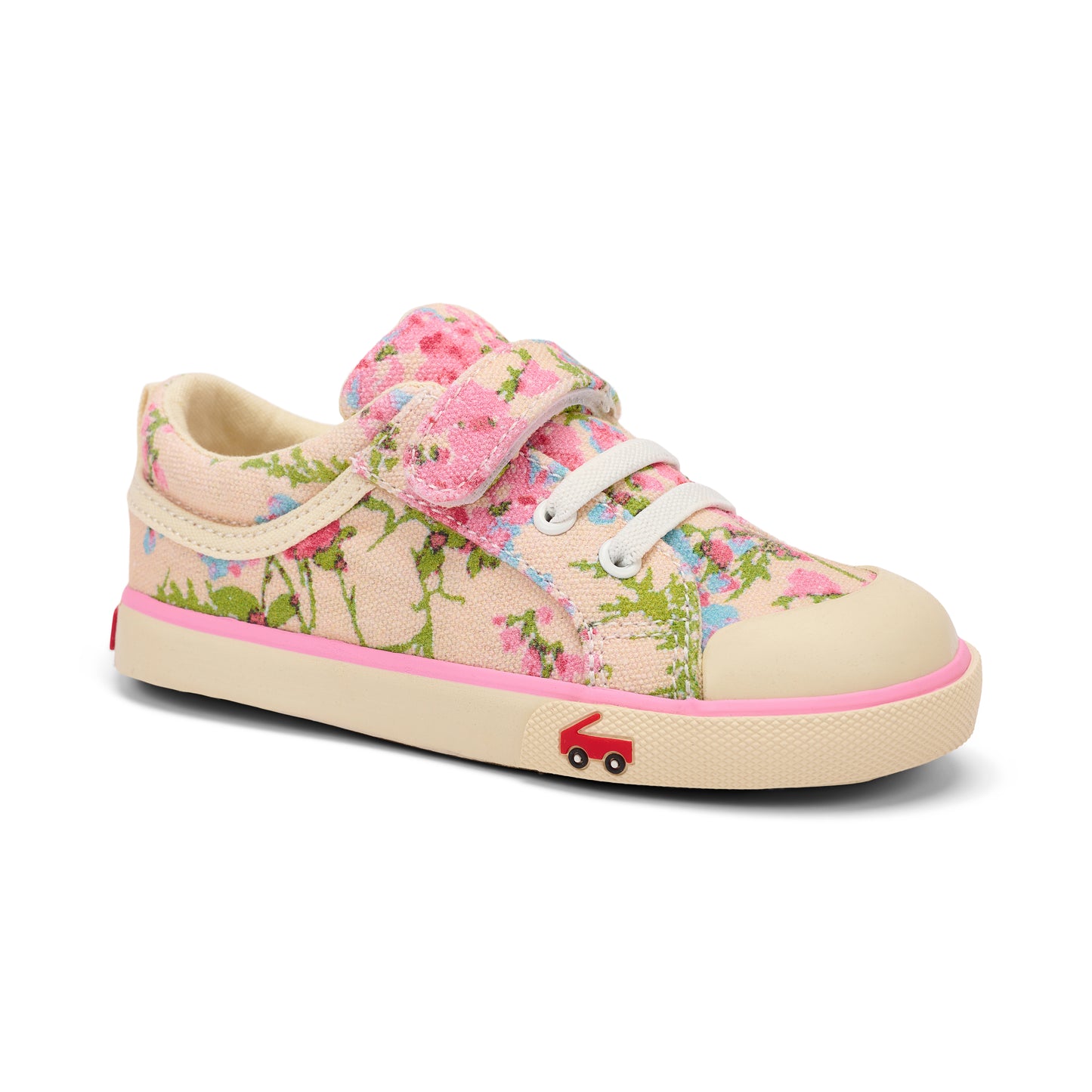 See Kai Run - Kristin Sneaker for Little Kids, Beige Floral, 12.5