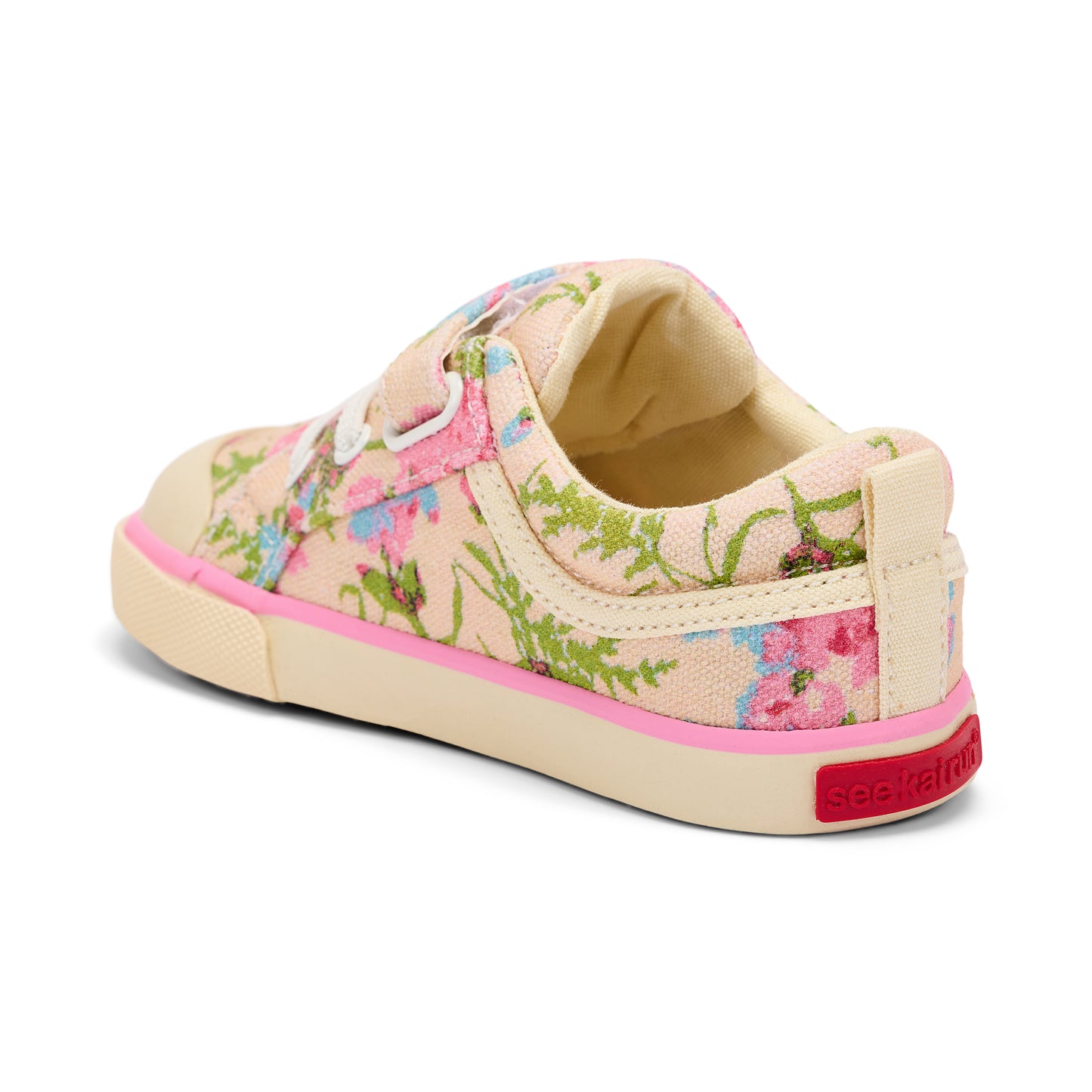 See Kai Run - Kristin Sneaker for Little Kids, Beige Floral, 13.5