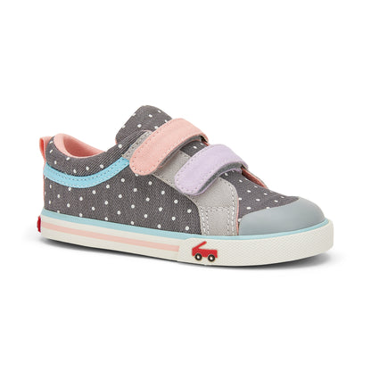 See Kai Run, Robyne Sneakers for Kids, Gray Denim, 10 M US Toddler