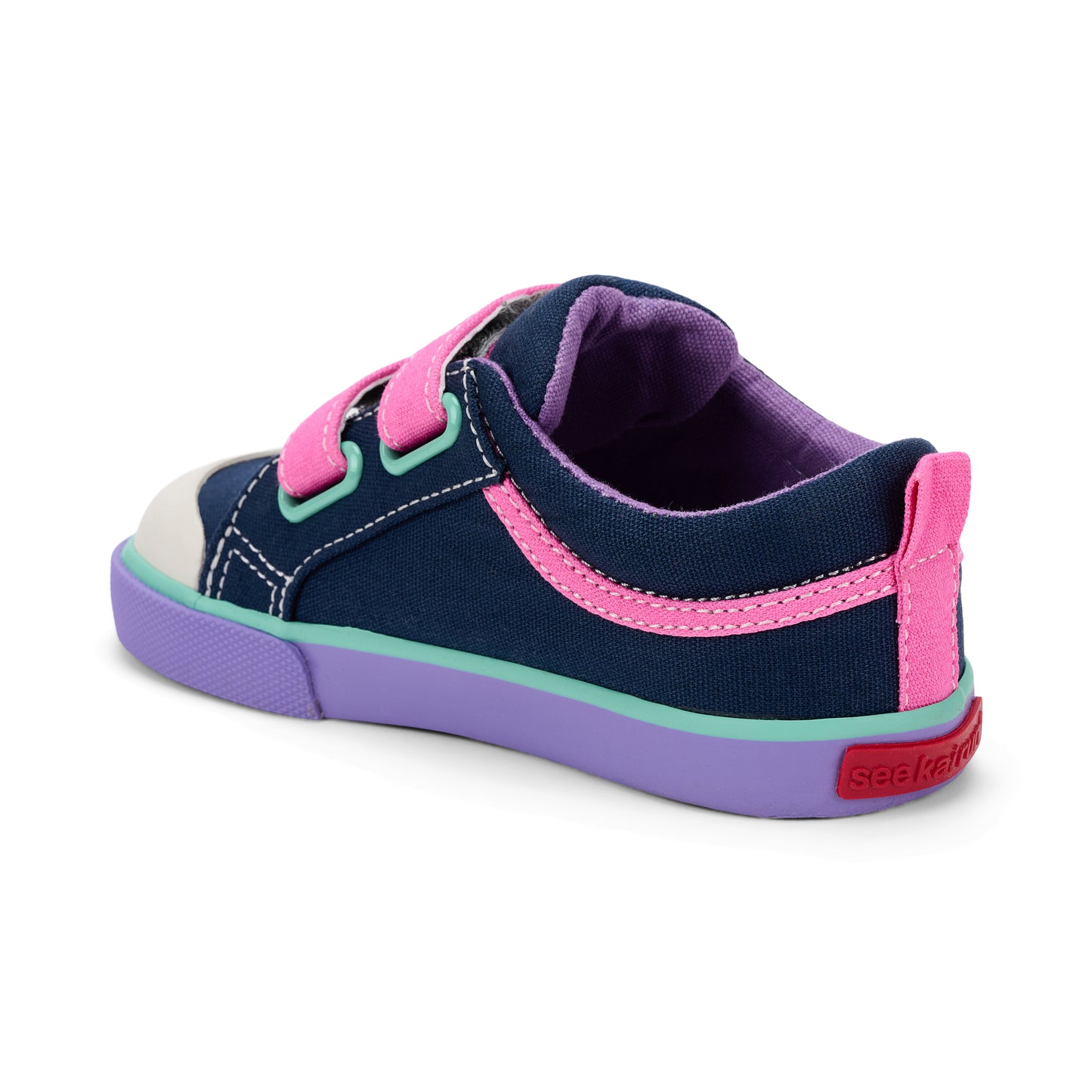 See Kai Run - Robyne Sneaker for Little Kids, Navy/Hot Pink, Toddler 8