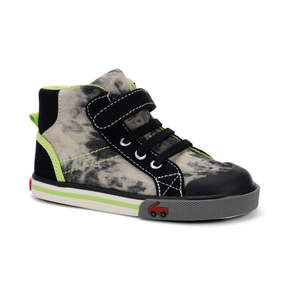 See Kai Run - Dane High-Top Sneaker for Little Kids, Black Tie Dye, Little Kid 10.5