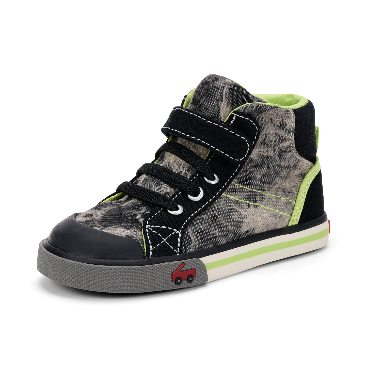 See Kai Run - Dane High-Top Sneaker for Little Kids, Black Tie Dye, Little Kid 10.5