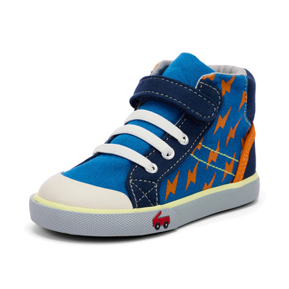 See Kai Run, Tanner Sneakers for Kids, Navy/Tie Dye, 4 M US Toddler