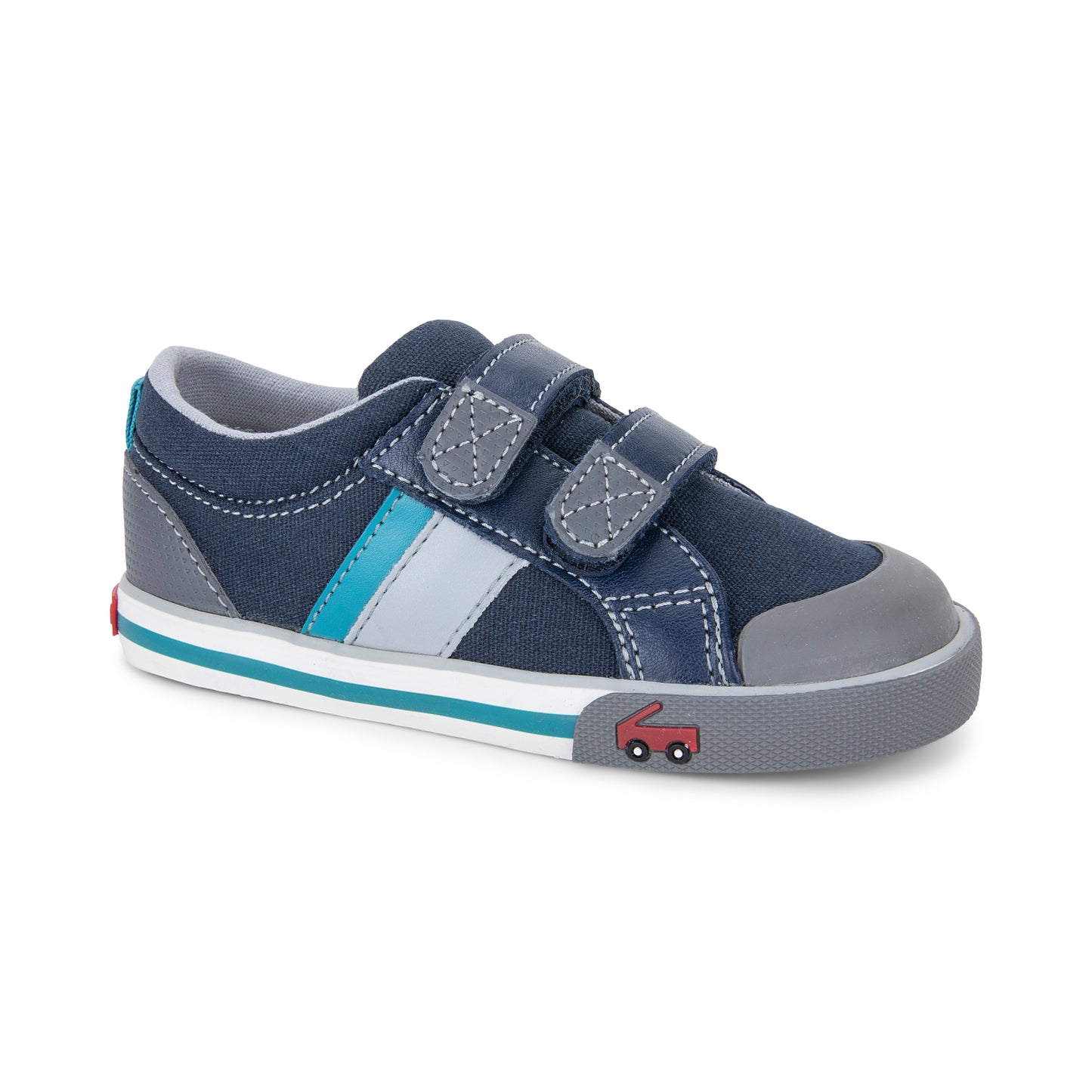 See Kai Run, Boy‚Äôs Russell Casual Sneaker for Toddlers and Kids, Navy/Teal, 11