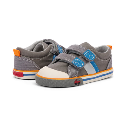 See Kai Run Russell Gray Denim/Blue 13.5