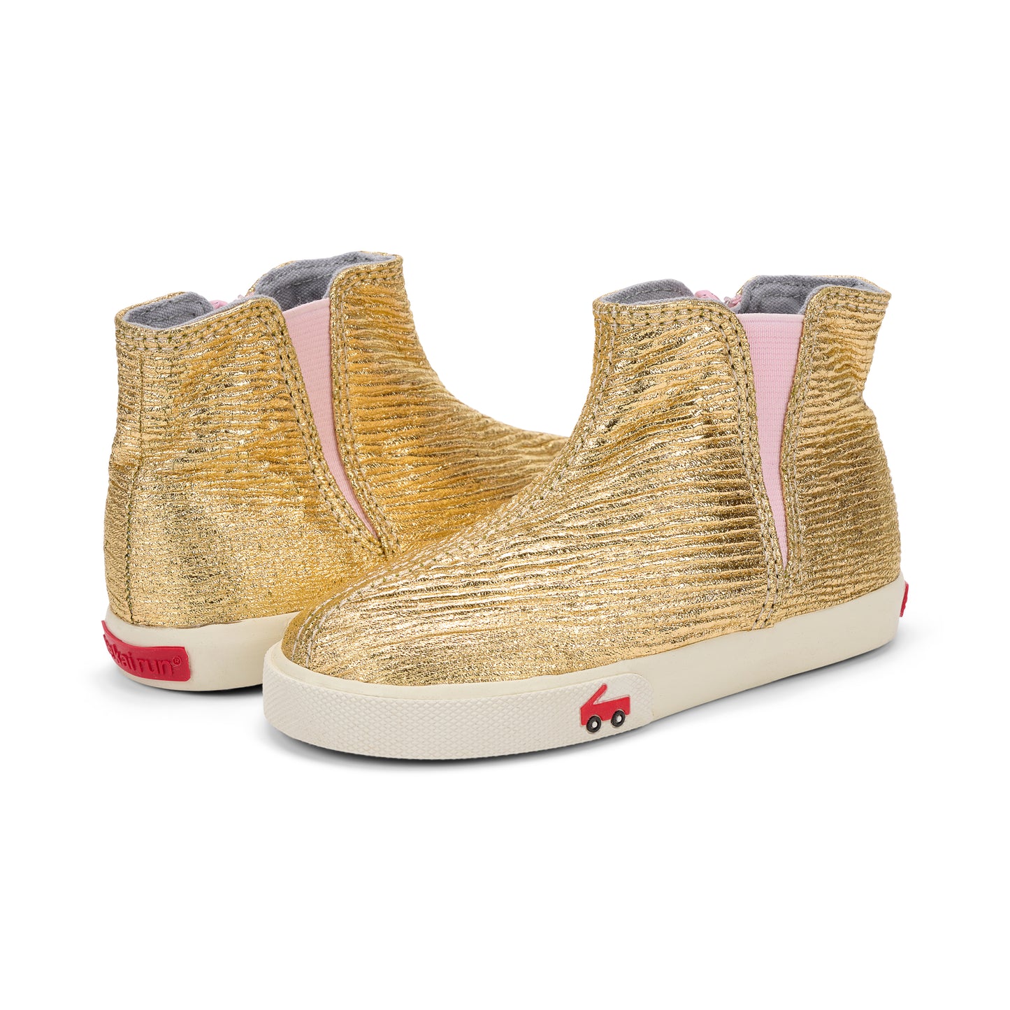 See Kai Run - Keegan Chelsea Boot for Little Kids, Gold Shine, Toddler 10.5