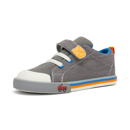 See Kai Run, Stevie II Sneakers for Kids, Gray, 4 M Toddler