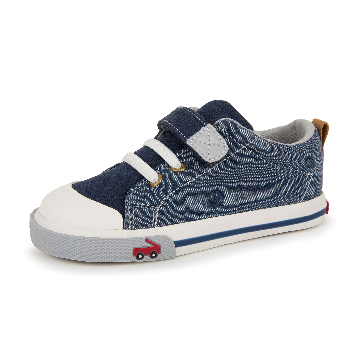 See Kai Run - Stevie II Sneaker for Little Kids, Chambray, Little Kid 10.5