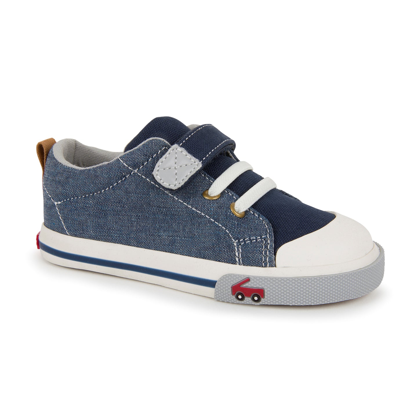 See Kai Run, Stevie II Sneakers for Kids, Chambray, 12 M Little Kid