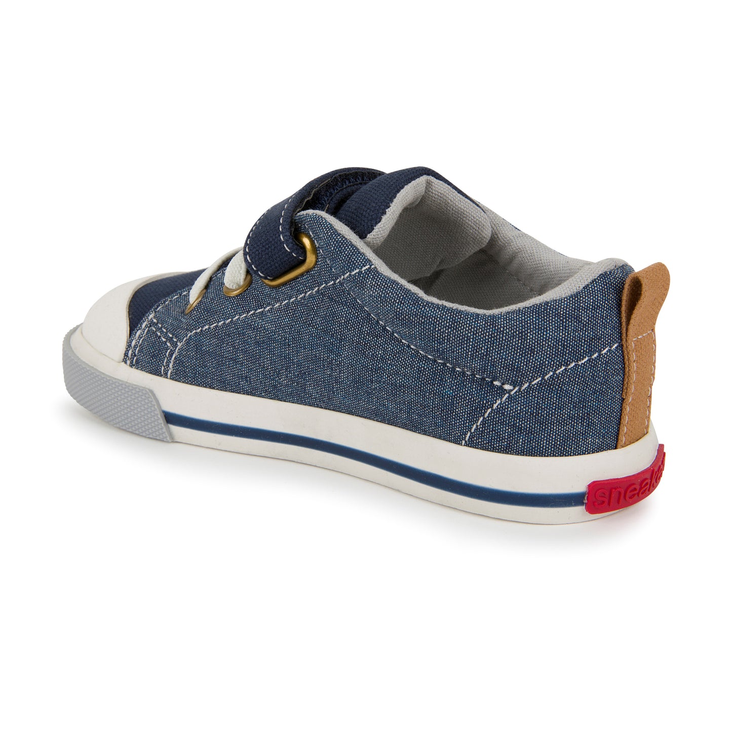 See Kai Run, Stevie II Sneakers for Kids, Chambray, 13 M Little Kid