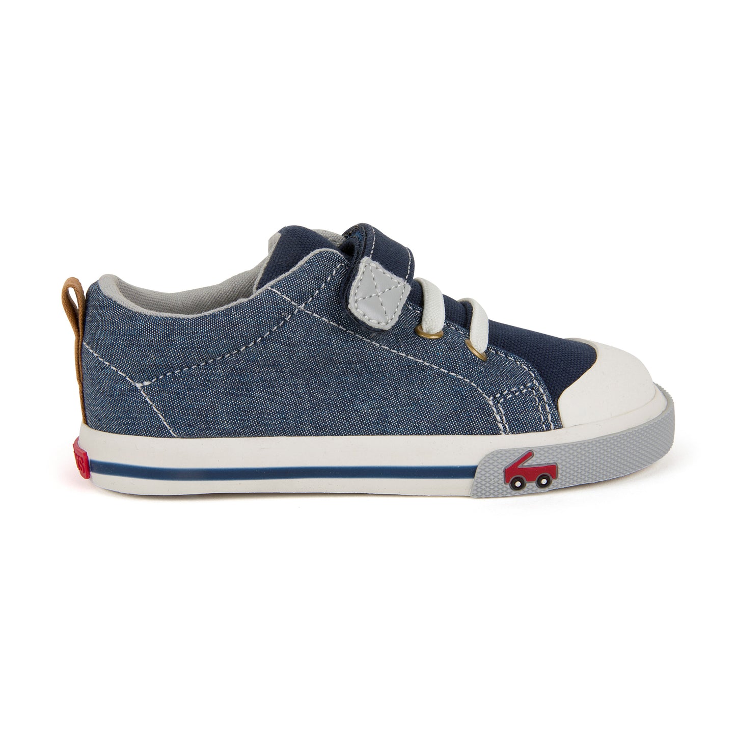 See Kai Run, Stevie II Sneakers for Kids, Chambray, 12 M Little Kid