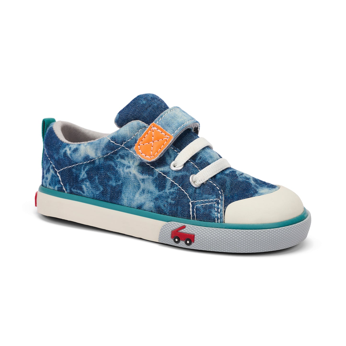See Kai Run, Saylor Water-Friendly Sneakers for Kids, Mint/Daffodil, 4 M US Toddler