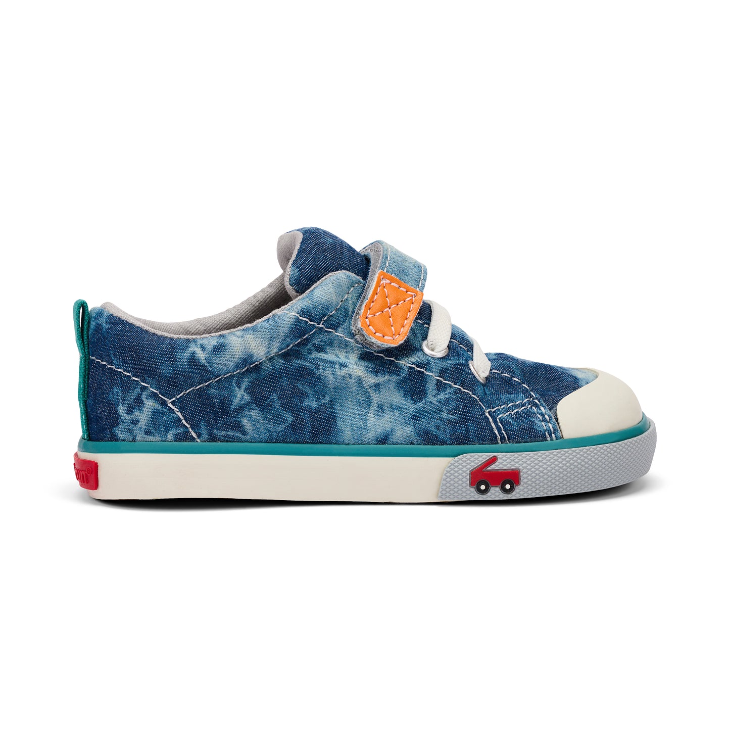 See Kai Run, Saylor Water-Friendly Sneakers for Kids, Mint/Daffodil, 4 M US Toddler