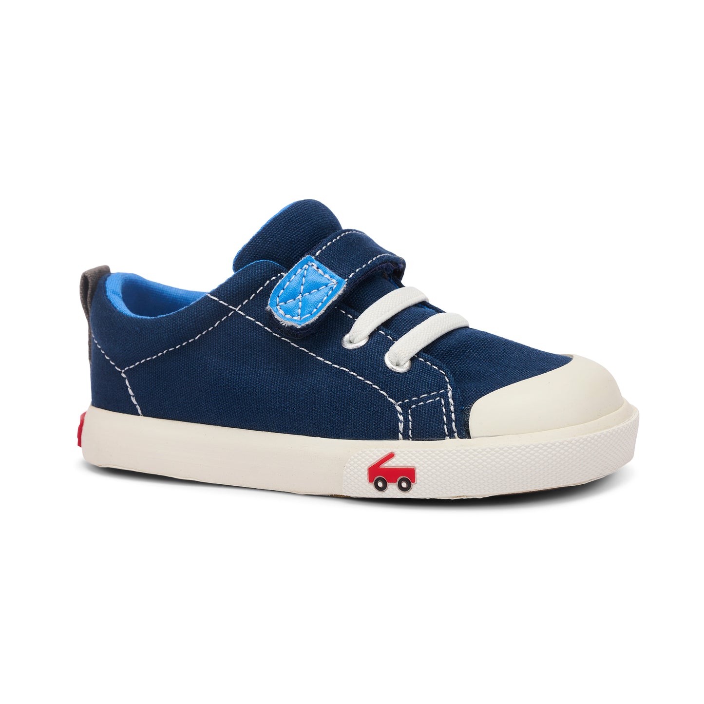 See Kai Run - Stevie II Sneaker for Little Kids, Navy Canvas, 12.5