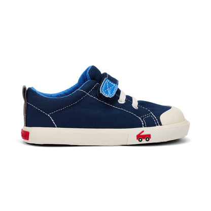 See Kai Run - Stevie II Sneaker for Little Kids, Navy Canvas, 11