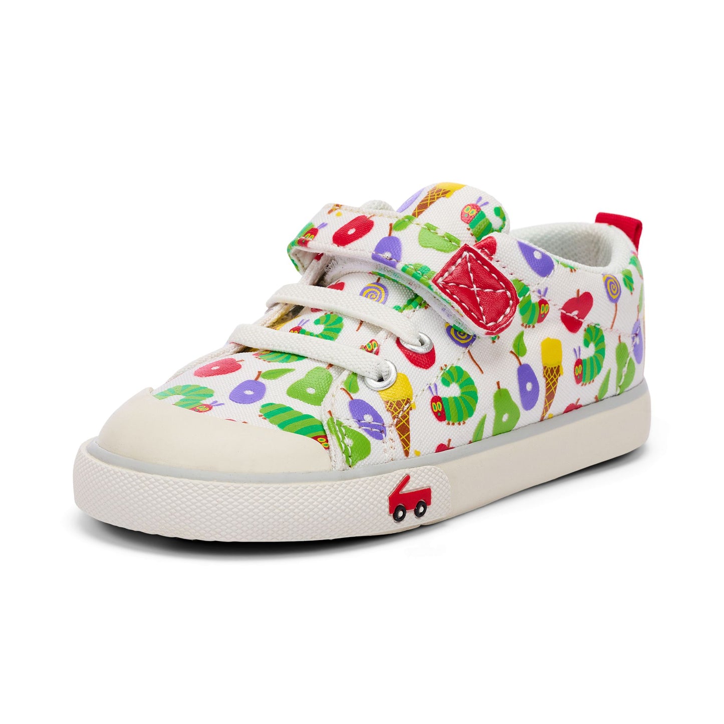 See Kai Run - Stevie II Sneaker for Little Kids, White/The Very Hungry Caterpillar‚Ñ¢, 11