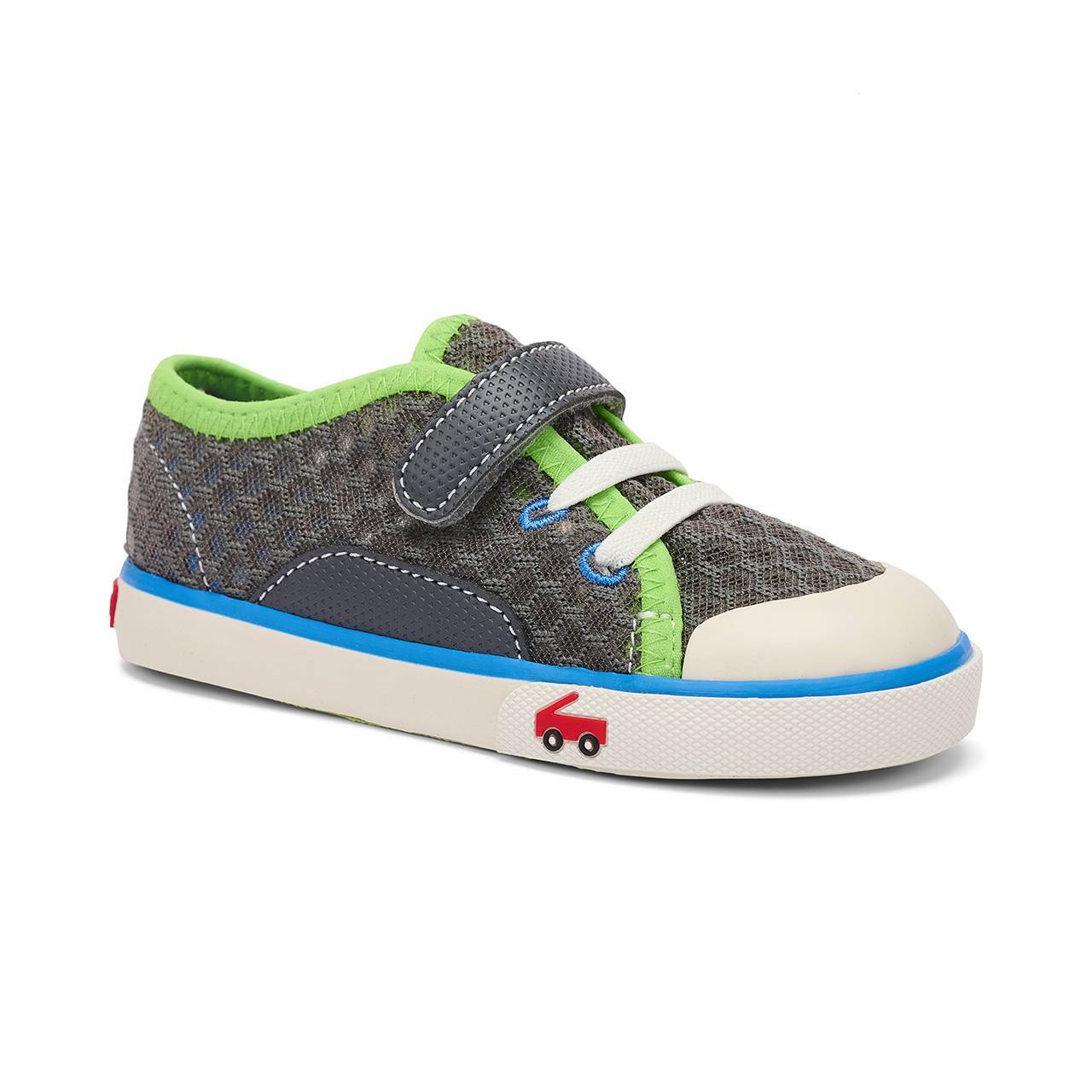 See Kai Run, Italya Slip-On Sneakers for Kids, Silver Sky, 6 M US Toddler