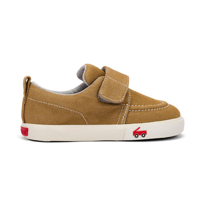 See Kai Run - Wyatt Boat Shoe for Toddlers, Camel, 9