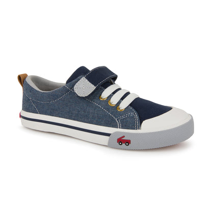 See Kai Run, Stevie II Sneakers for Kids, Chambray, 12 M Little Kid