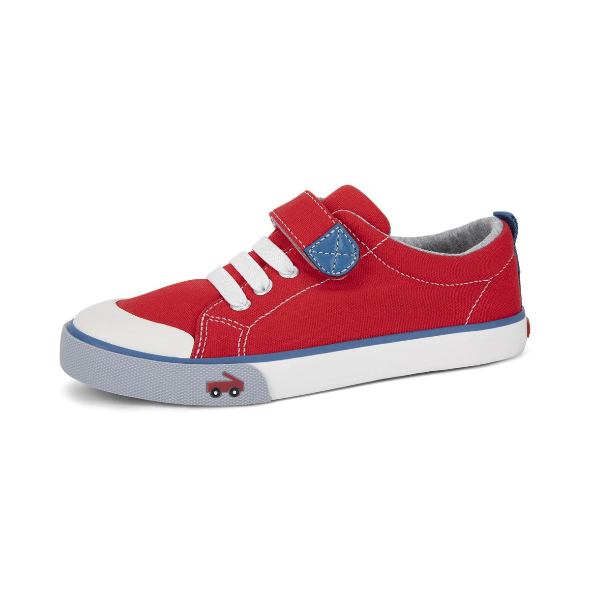 See Kai Run, Stevie II Sneakers for Kids, Red/Blue, 3 Big Kid
