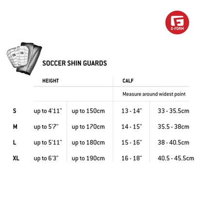 G-Form Youth Pro-S Compact Soccer Shin Guards - Football Shin Guards - Hex Silver/Black, Youth S/M