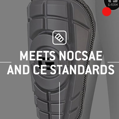 G-Form Pro-S Compact Soccer Shin Guards - Football Shin Guards - Silver/White, Adult XL